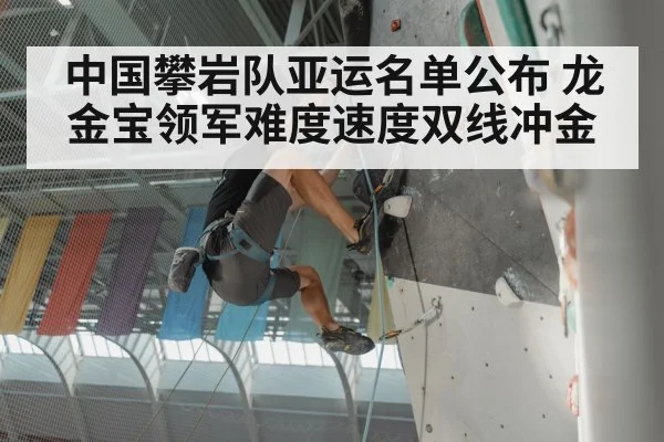 中国攀岩队亚运名单公布 龙金宝领军难度速度双线冲金